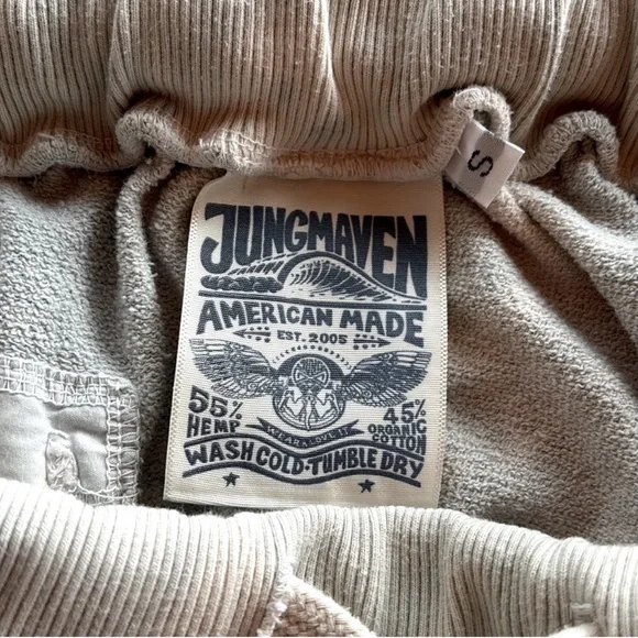 Jungmaven Organic Cotton Blend Sweatpants- Distressed Size Small - Picture 4 of 7